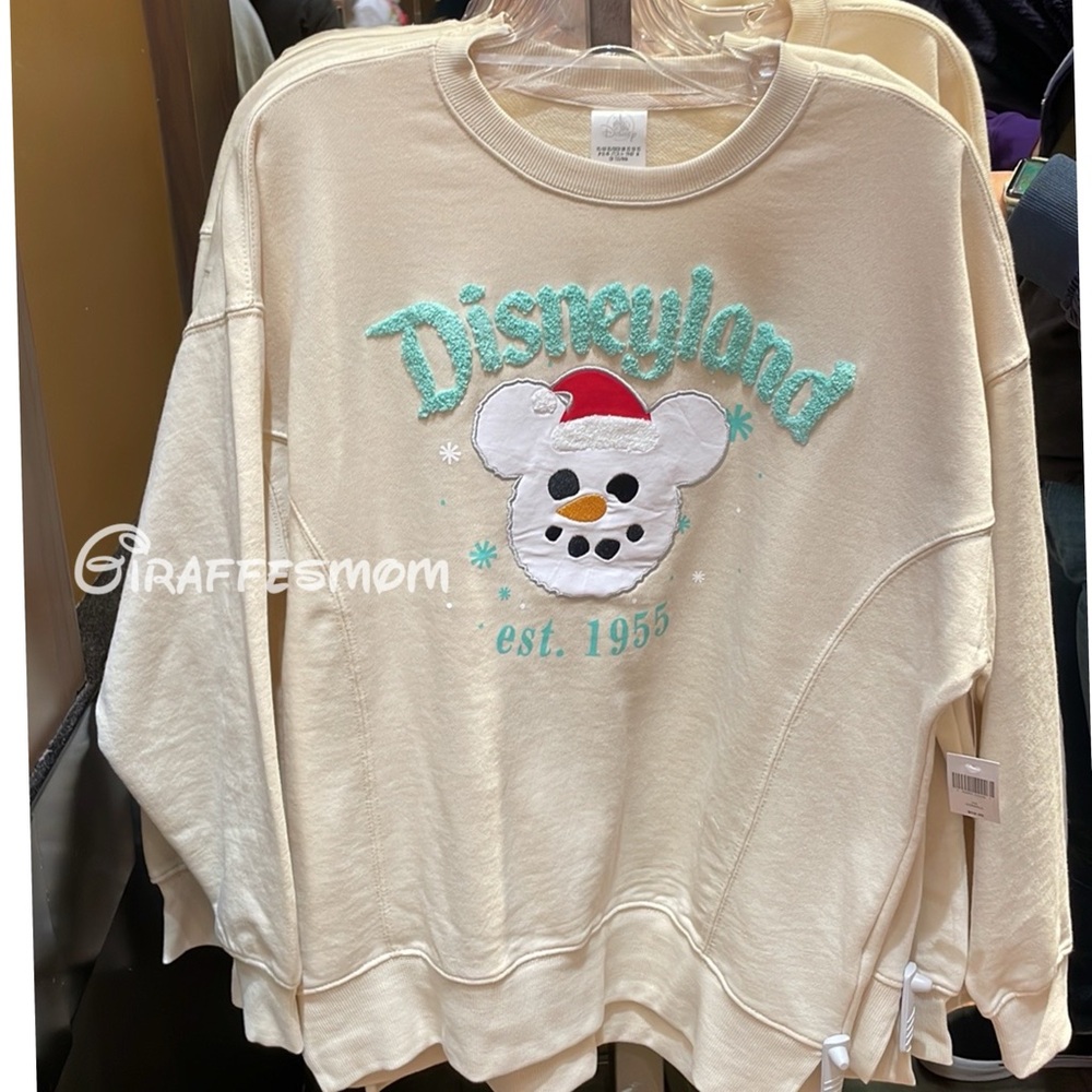 2024 Disneyland Christmas Snowman Pullover Sweater Adult NEW